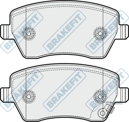 APEC BRAKING stabdžių trinkelių rinkinys, diskinis stabdys PD3248